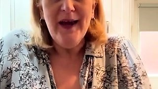 Big Boobed Blonde Masturbates With A Dildo In The Bathroom