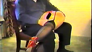 Deep throating milf slut in stockings jerks cock in hd
