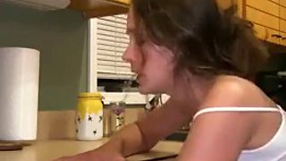 Ellybaby kitchen fuck