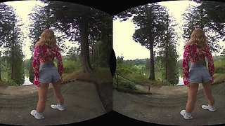 Fitness teen VR erotic scene