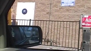 Perfect Blonde Babe Gets a Huge Facial After BJ in Gloryhole Room