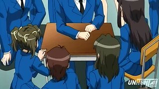 Uncensored Hentai School Orgy - Busty Teen Uniform Sex Anime