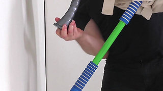 Straightjacket Wearing Teen Punished with Rough Anal Dirty ATM Over Her Pogo Stick