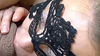 Stretched Drooling Throat of a Friend's Real Wife