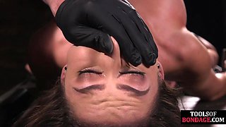 Restrained Beauty Babe Loves Intense BDSM Lovemaking Passion