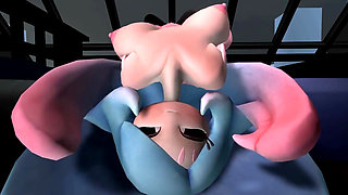 Hatterene Upside Down on the Bed - Facefuck