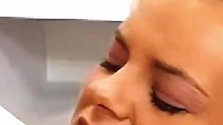 Sexy Blonde Bree Olson Gets Her Shaved Pussy Filled and Covered in Cum