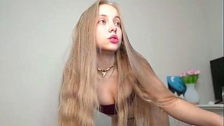 Blonde teen Sierras first erotic masturbation video