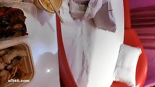 Amateur upskirt and facial Sascha Production