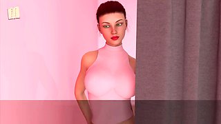 Busty redhead with a big ass and big tits ready for some amateur fun