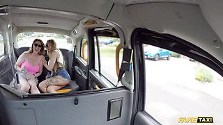 Fake Taxi featuring Stacey Saran and Princess Paris's 3some porn