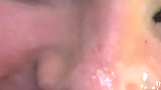 Spinner step daughter needs a face full of cum