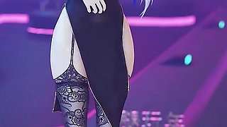 [mmd] Brilliant Marionette Black and White Erotic Fun Nun Meat Urinal Lewd Pattern Thong White Tiger Pussy