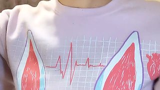 Blonde teen in panties