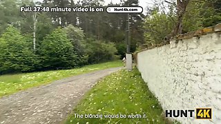 Hunt4K: Maya and her hot girlfriend get wild in the woods with pantyhose-clad pussy-shaking action