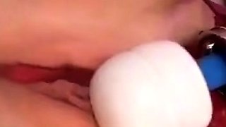 Sexy hottie Anetta Keys enjoys a solo toy masturbation