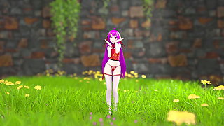 Chinese Girl Model 22 Undress Dance Hentai Mmd 3D Purple Hair Color Edit Smixix