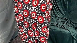 Mrs Mature Feet Stripping Down to Her Big White Granny Pants 424