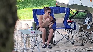 Euro amateur outdoor masturbation