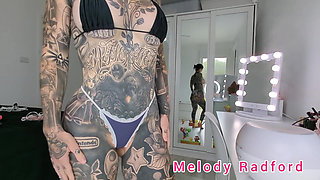 Micro Bikini and Lace G String Try on Haul Petite Goth Fitness Gym MILF Hentai Tatts Melody Radford