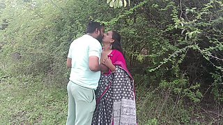 Cum on Ass of Desi Girl Kavita and Doggy Style Fuck in Jungle