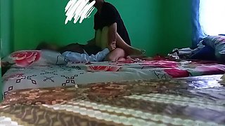 Indonesian hijab teen girlfriend gets creampie from boyfriend after school homemade