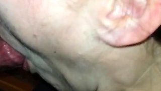 Cum-Hungry Girl Sucks and Swallows