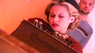 Blonde Babe's Pussy Devoured Then Pounded Deep