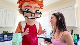 Eva Generosi- Italian Babe Feasts On American Meat