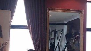 two women fetish latex asslicking and anal mff