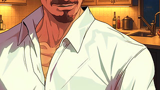 TEASER. HOT MILF SUCKS AND FUCKS HUGE COCK IN THE KITCHEN