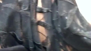 Sexy woman roughly fucked by a masked man in her bedroom