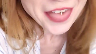 Horny Cougar MILF Video Phone Sex Challenge: While Boyfriend's in the Shower