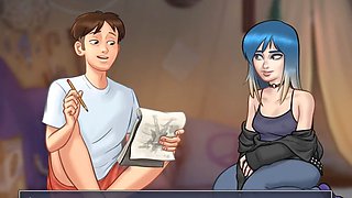 My friend gets undressed for me during summertime saga chapter