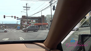 Beach Day Fun with Selena: Barefoot Sand & Shells, Then Roadside Sloppy Blowjob!