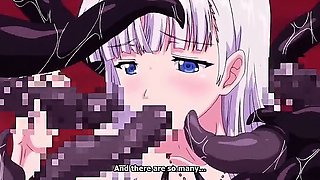 Horny horror anime clip with uncensored bondage, anal,