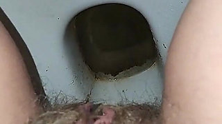 Big Load of Pee From Hairy Pussy