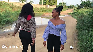 African Lesbian Lover Outdoor Play