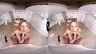 Blonde Secretary VR: Blowjob, Doggy  Cowgirl Porn