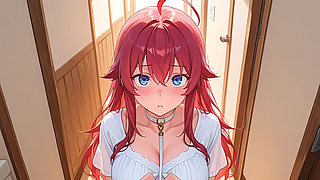 Rias Gremory Meets Her Husband After Work. Rias Gremory Hentai Cosplay