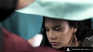 Busty Wife Rachael Cavalli Gets Doggystyle Bang From Husband After His Mistress Violet Starr Blowjob