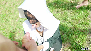Dutch Teenie Nun Dogging Bukkake Splash - Outdoor Cum Bath