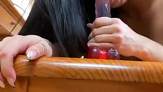 Baby I Really Want to Fuck, You're Not Here so I Must Masturbate with This Huge Suction Dildo