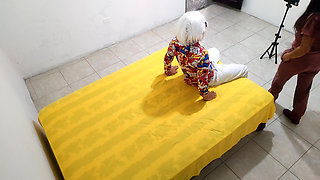 The Latina Porn Nurse Gets Activated During Her Work Break!! Blowjobs for the Special Client and 69