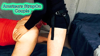 Midnight Desires: Mastering the 28cm Strapon in Our Bedroom