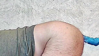 Caged Sissy Fucked in Chastity Deepthroats Own Cum