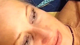 Amateur Blonde Mature Wife Enjoys It in Lingerie