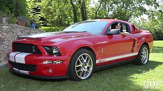 College Hottie Gives Car Body Shine With T&A