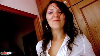 Busty French Redhead Gets a Massive Facial from Franck Franco