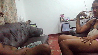 Father in Law's Gigantic Dick Hangs Out Under His Sarom for Step Daughter